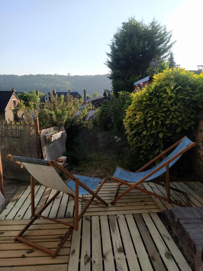 Deville-les-Rouen Le Nid Normand Avec Terrasse - Stationnement Facile Et Gratuit - 5 Min Seine 아파트 외부 사진